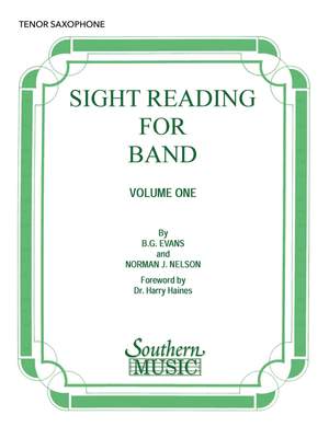 Billy Evans: Sight Reading for Band, Book 1