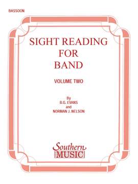 Billy Evans: Sight Reading for Band, Book 2