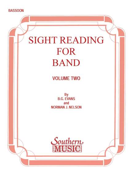 Billy Evans: Sight Reading for Band, Book 2