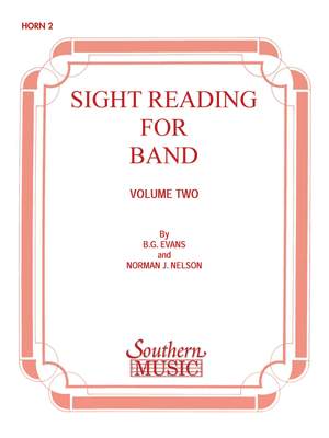 Billy Evans: Sight Reading for Band, Book 2