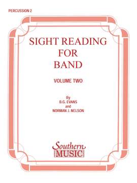 Billy Evans: Sight Reading for Band, Book 2
