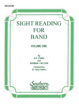 Billy Evans: Sight Reading for Band, Book 1