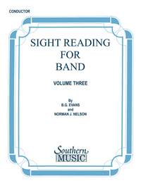 Billy Evans: Sight Reading for Band, Book 3