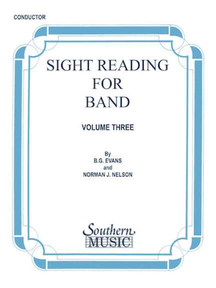 Billy Evans: Sight Reading for Band, Book 3