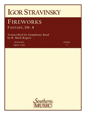 Igor Stravinsky: Fireworks Op 4(P.O.D.) (W-Oversize Score)