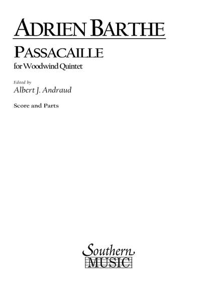 Adrien Barthe: Passacaille