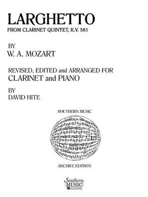Wolfgang Amadeus Mozart: Larghetto from Clarinet Quintet, K. 581