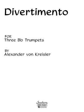 Alexander von Kreisler: Divertimento