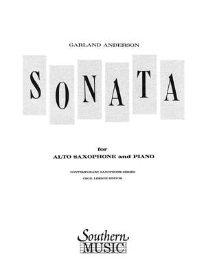 Garland Anderson: Sonata No. 1