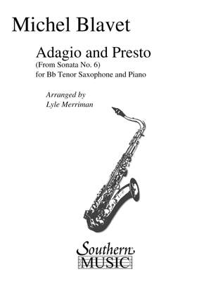 Michel Blavet: Adagio And Presto