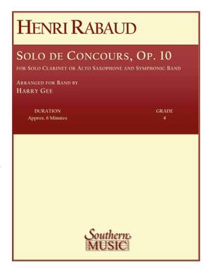 Henri Rabaud: Solo De Concours