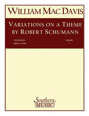William Mac Davis: Variations on a Theme by Robert Schumann