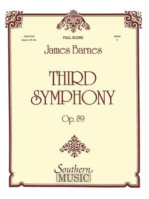 James Barnes: Third Symphony op 89