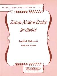 Frantisek Zitek: 16 Modern Etudes for Clarinet, Op. 14