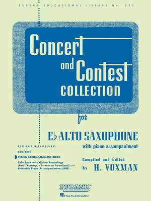 Concert And Contest Collection-Alto Saxophone (PA)