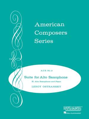 Leroy Ostransky: Suite for Alto Saxophone