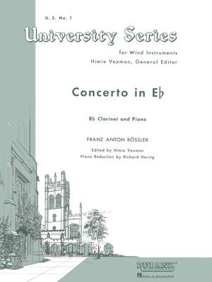Franz Anton Rösler Rosetti: Concerto in E Flat Product Image