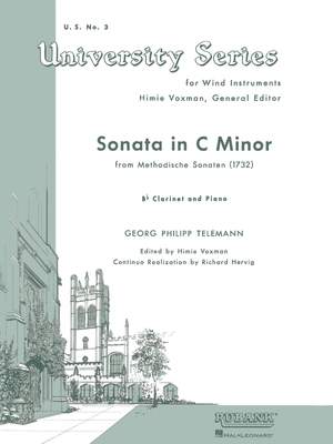 Georg Philipp Telemann: Sonata in C Minor