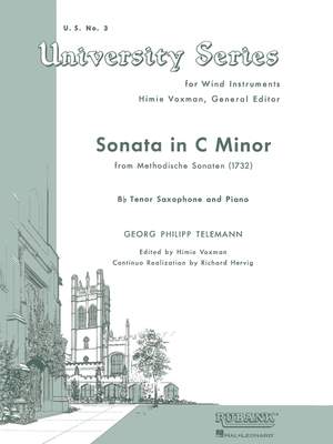 Georg Philipp Telemann: Sonata in C Minor (from Methodische Sonaten)