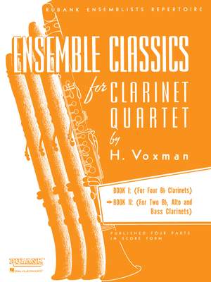 Ensemble Classics for Clarinet Quartet - Book 2