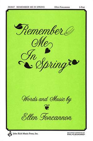 Ellen Foncannon: Remember Me in Spring