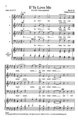 Philip Lawson: If Ye Love Me