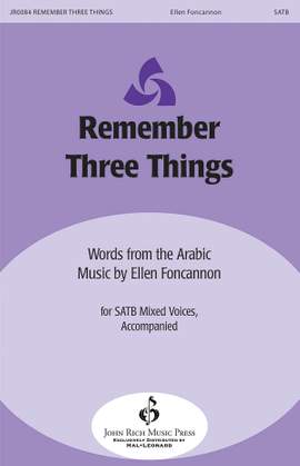 Ellen Foncannon: Remember Three Things