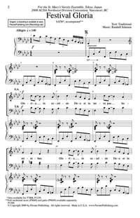 Randall Johnson: Festival Gloria