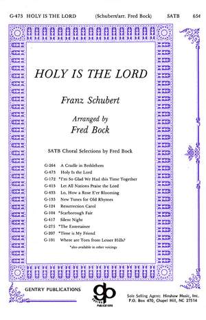 Franz Schubert: Holy Is the Lord