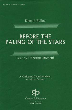 Christina Rossetti_Donald Bailey: Before the Paling of the Stars