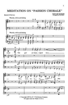 Hans Leo Hassler: Meditation on Passion Chorale