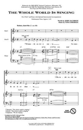 John Jacobson_Tom Anderson: The Whole World Is Singing