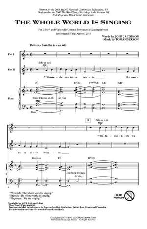 John Jacobson_Tom Anderson: The Whole World Is Singing