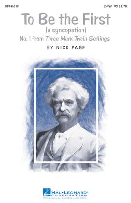 Nick Page: To Be The First