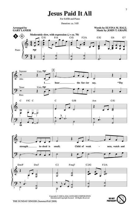 The Sunday Singer - Summer/Fall 28
