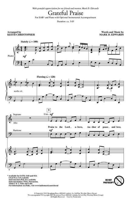 Mark D. Edwards: Grateful Praise