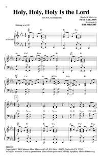 Pete Carlson: Holy, Holy, Holy Is the Lord