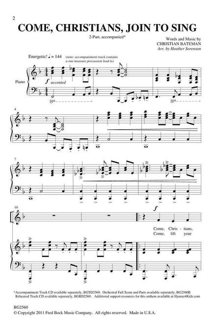 Come, Christians, Join To Sing