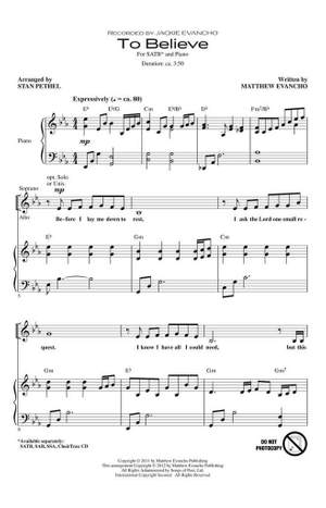 Matthew Evancho: To Believe