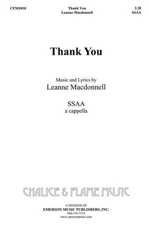 Leanne Macdonell: Thank You
