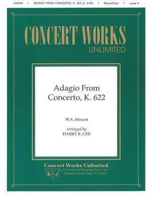 Wolfgang Amadeus Mozart: Adagio from Concerto, K. 622 Clarinet/Piano