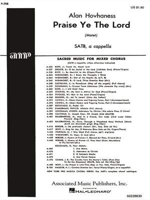 Alan Hovhaness: Praise Ye The Lord Motet A Cappella