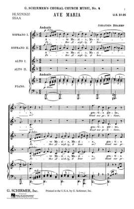 Johannes Brahms: Ave Maria