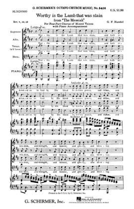 Georg Friedrich Händel: Worthy Is The Lamb That Was Slain (from Messiah)
