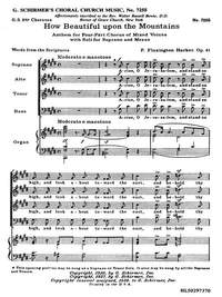 F. Flaxington Harker: How Beautiful Upon the Mountains, Op. 41d