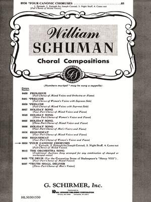 W. Schuman: Four Canonic Choruses