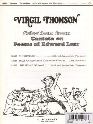 Virgil Thomson: Jumblies W/soprano Solo & Piano Accompaniment