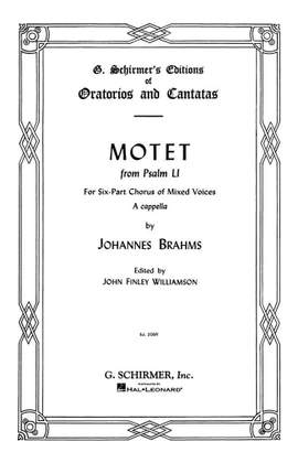 Johannes Brahms: Motet, Op. 29, No. 2 (from Psalm 51)
