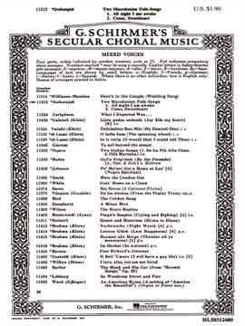 Traditional: Two Macedonian Folk Songs