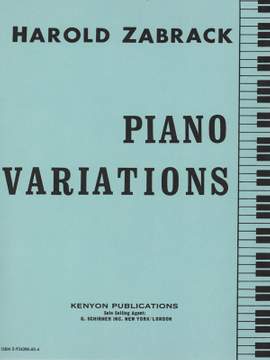 Harold Zabrack: PIANO VARIATIONS